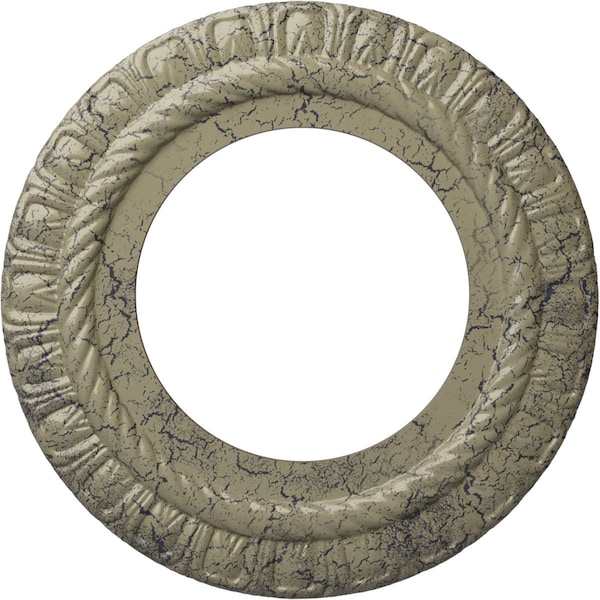 Ekena Millwork Claremont Ceiling Medallion (Canopies up to 7"), 10 5/8"OD x 5 3/4"ID x 1/2"P, Castle Stone Crackle CM10CLCSC - main